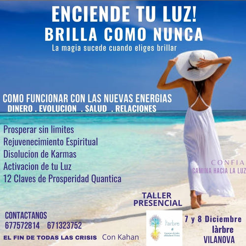 LA MAGIA SUCEDE CUANDO ELIGES BRILLAR en Vilanova i La Geltru Taller presencial:  7 y 8 Diciembre con Paco Alarcon Kahan