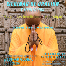 Cargar imagen en el visor de la galería, Acciona - WEBINAR DE ORACION Y MEDITACION: ABRE TUS CAMINOS - HAZ QUE LAS BENDICIONES TE PERSIGAN - 8 y 9 OCTUBRE